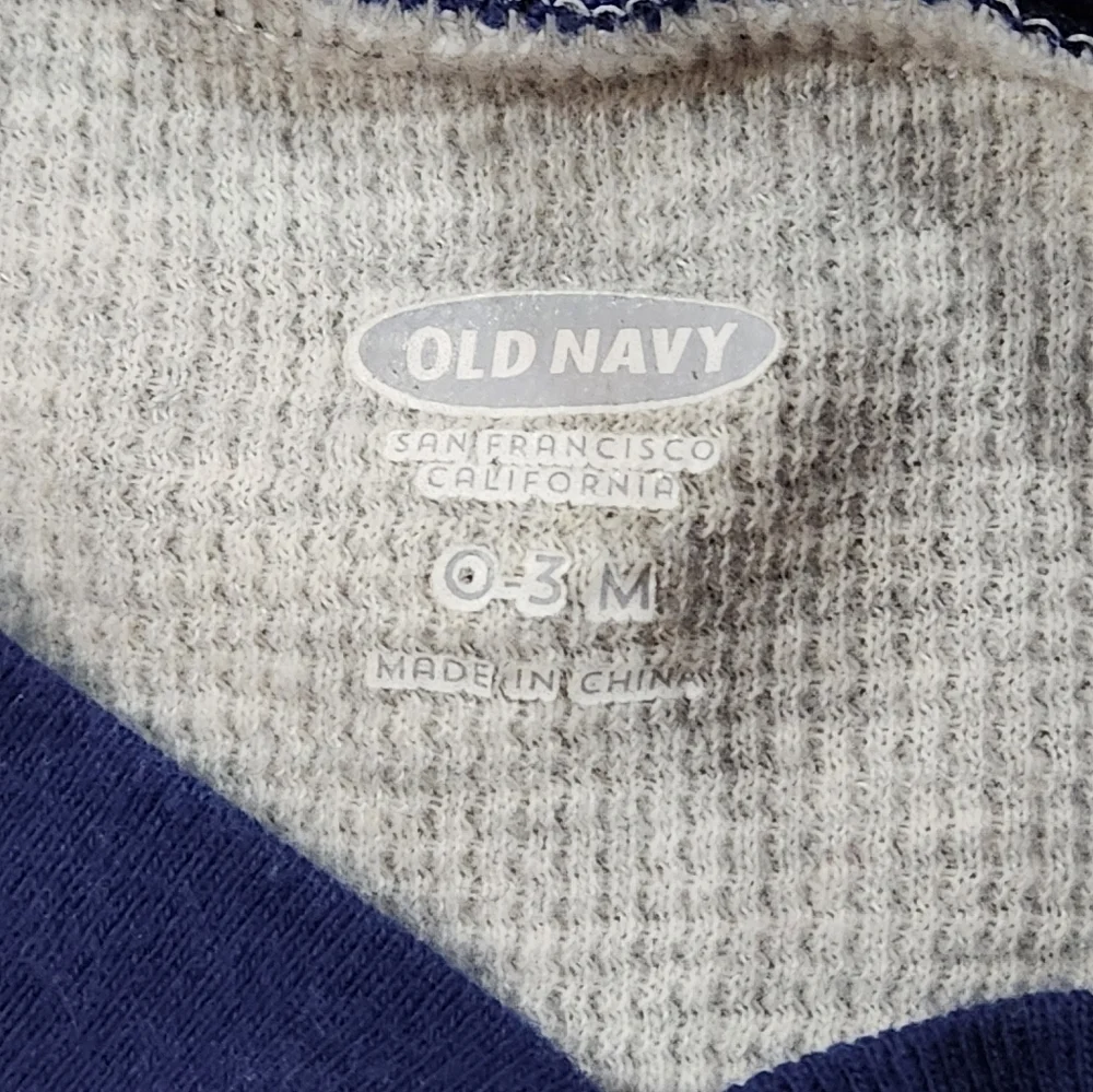 Old Navy Baby 3 Piece Cozy Long Sleeve Shirts and Pants Set, Size 0-3 Months